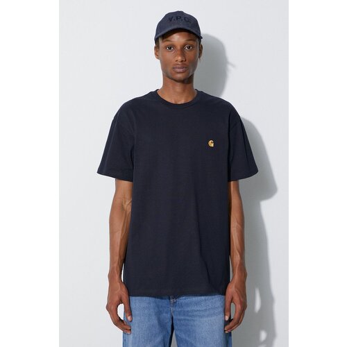 Carhartt WIP Chase T-shirt dark navy / gold Cene