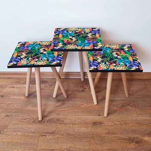 Hanah home Set 3 stočića 3Shp214 Multicolor Cene