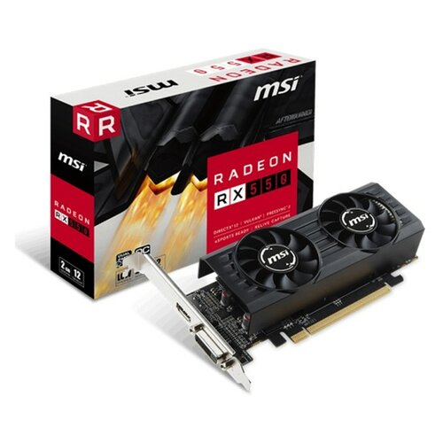 MSI RX 550 2GT LP OC, AMD Radeon RX 550, 2GB/128bit GDDR5, DVI/HDMI, cooling grafička kartica Slike