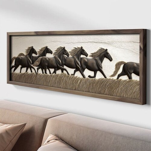 WALLXPERT LAC135-120 Multicolor Decorative Framed MDF Painting Cene