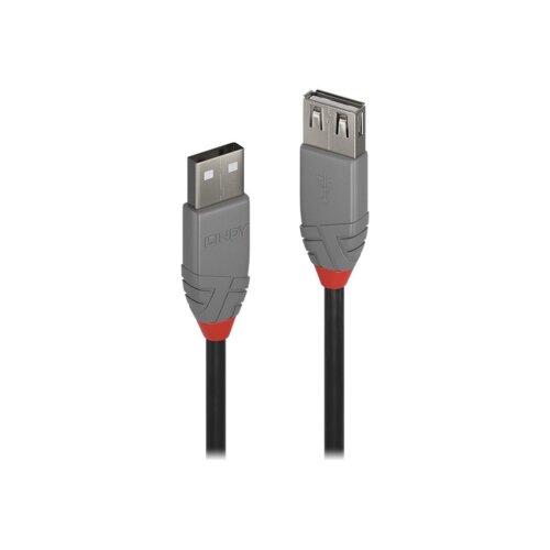 Lindy 36703 USB kabel 2 m USB 2.0 USB A Črna, Siva Cene