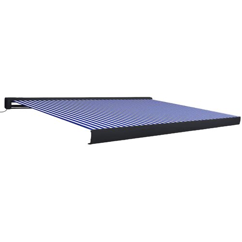  Motorizirana kazetna tenda 400 x 300 cm plavo-bijela Slike
