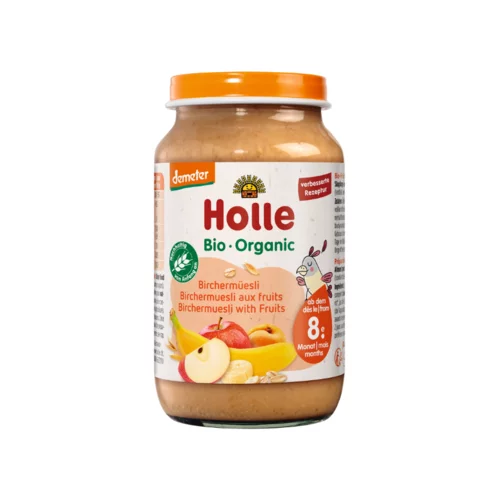 Holle Bio otroška hrana - Bircher muesli s sadjem - 220 g