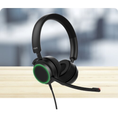 Snom A330D žične stereo slu&amp;scaron;alice sa mikrofonom, USB-A i 3,5 mm Slike