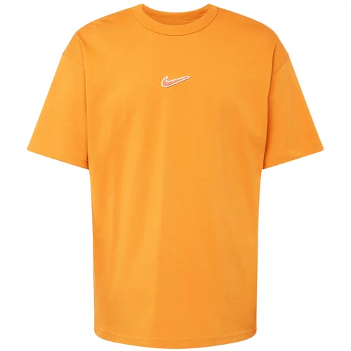 Nike Sportswear Majica 'PREM ESSNTL' oranžna / bela