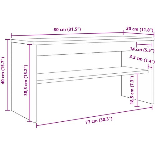  ormar Betonski sivi 80 x 30 x 40 cm Konstruirano drvo Slike