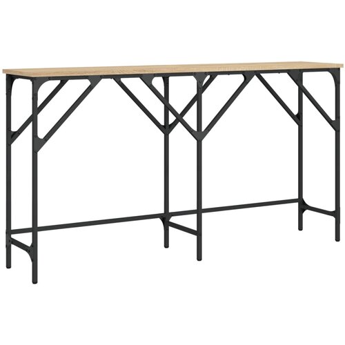 Maison Chic konzolna miza - miza ob steni sonoma hrast 140x29x75 cm inženirski les, (21785746) Cene