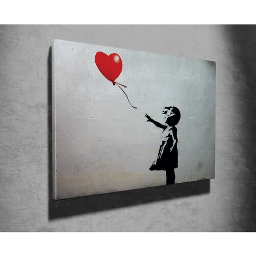 slika devojčica sa balonom, 50x70 cm Slike