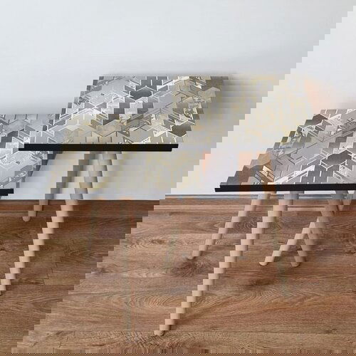 Hanah home 2Shp265 - grey greygold nesting table (2 pieces) Cene