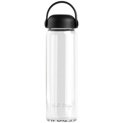 Vialli Design Crna staklena boca za vodu 540 ml Fuori – Cijene