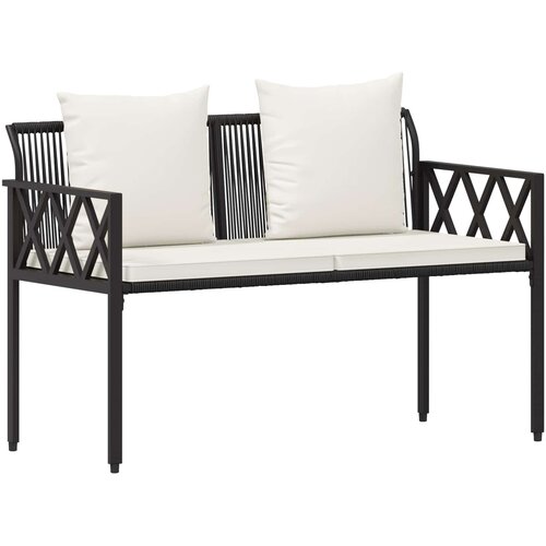  Vanjske klupe 2 -Seater 116 x 56 x 75 cm poliratan Slike