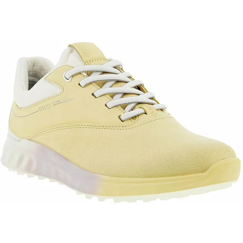 Ecco S-Three Womens Golf Shoes Straw/White/Bright White 38