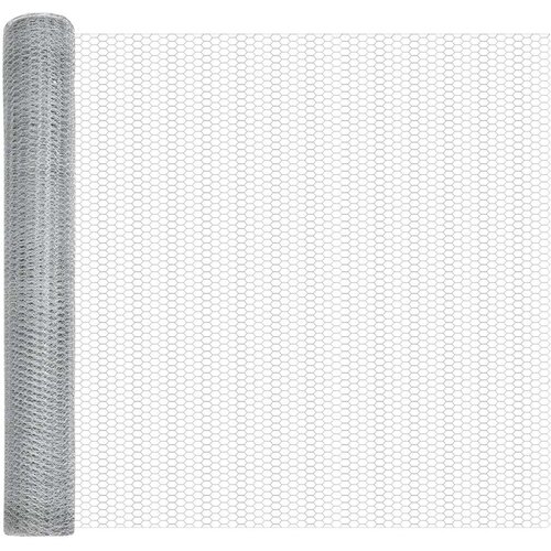 VidaXL Heksagonalna ograda Pocinčani čelik 10000 x 0.05 x 100 cm Slike