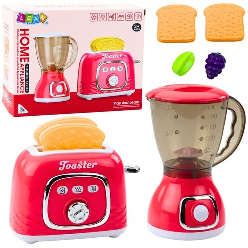  Set kuhinjskih aparata, toster, blender, svjetla, zvukovi ružičasti Cijene