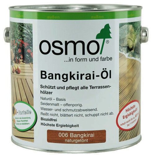 OSMO Ulje za terasu, Bangkirai, Prirodan ton, Svetlo, 2.5l, 006 Cene