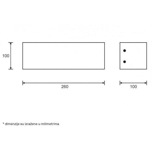 Rustik 176 zidna lampa 12W 3000K Slike