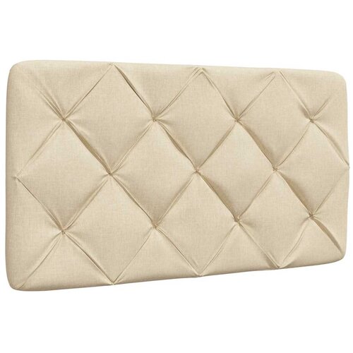 VidaXL Vzglavna stranica krem 90 cm blago Slike