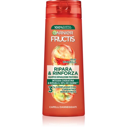 Garnier Fructis Repair &amp;amp; Strengthen &amp;scaron;ampon za okrepitev las za po&amp;scaron;kodovane lase 250 ml Slike
