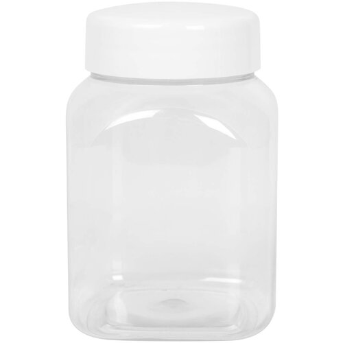 GSG24 Kvadratni kozarec s pokrovom, navoj 63/485, prozoren, 500 ml, (21384736) Cene