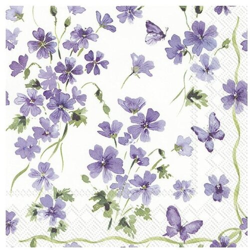 IHR Papirnate salvete u setu od 20 kom Purple Spring - Slike