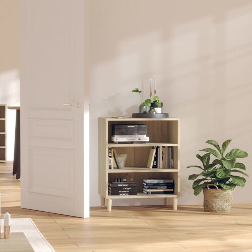 VidaXL Komoda sonoma hrast 57x35x70 cm iverna plo&amp;scaron;ča Slike