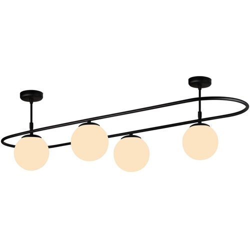 Squid Lighting crna stropna svjetiljka Elips, dužina 124 cm Cijene