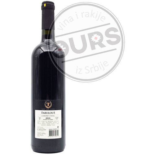 Tra&amp;scaron;ko Fabulous Cabernet Franc 0,75L Slike