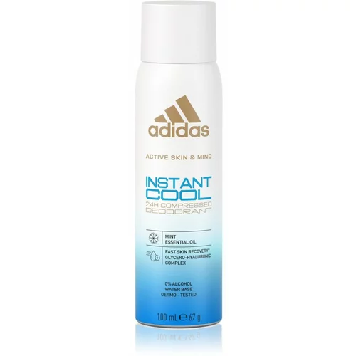 Adidas Instant Cool hladilen in osvežujoč deodorant z vonjem mete 100 ml za ženske