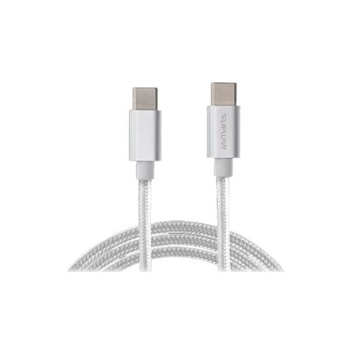 4SMARTS Podatkovni kabel RapidCord USB-C - USB-C 100cm - bel Cene