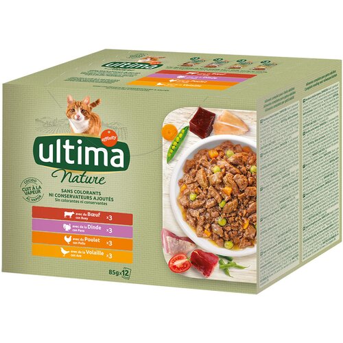  Ultima Nature - 48 x 85 g varijante s mesom (govedina; puretina; piletina; perad) Cijene
