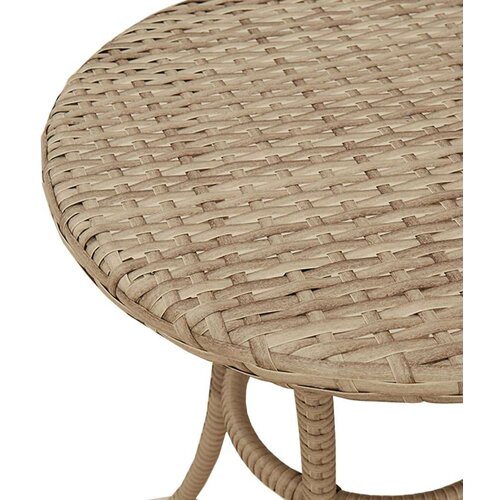  3-dijelni bistro set s jastucima bež od poliratana - bež i krem 1 Slike