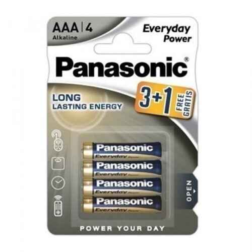 Panasonic LR03EPS4BP -AAA 4kom 3+1F Alkaline Everyday P baterije Slike