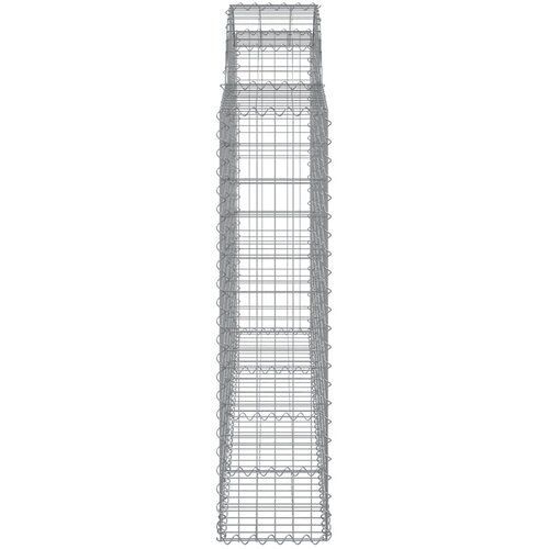  Lučne gabionske ko&amp;scaron;are 18kom 200x30x120/140cm pocinčano željezo Slike