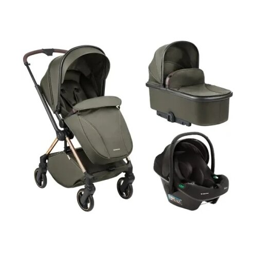 Kikka Boo Kolica Lanah 3in1 set sa autosedištem I-Prime I-size i tvrdom korpom Army Green ( KKB21148 SET ) Cene