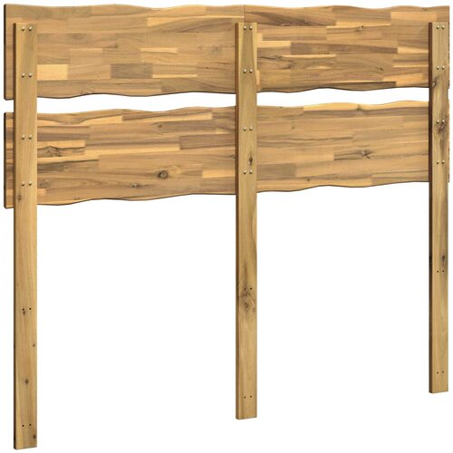  Uzglavlje s prirodnim rubom ROSTOCK Bijela 120 cm Slike