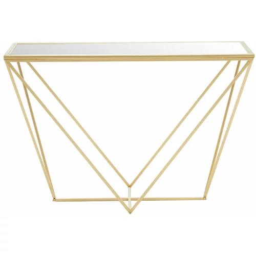 Premier Housewares Pomoćni stol sa staklenom pločom stola u zlatnoj boji 40x120 cm Farran –