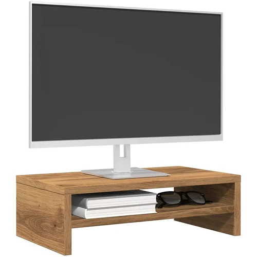 vidaXL Stojalo za monitor Artisan Oak 42x24x13 cm iz inženirskega lesa