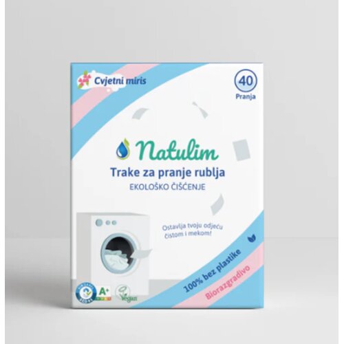 Natulim Eko trakice za pranje rublja (40 pranja) - Cvjetni miris Slike