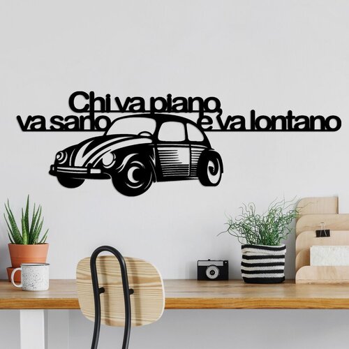 Wallity zidna dekoracija lontano 3, 60 x 20 cm, crna Cene