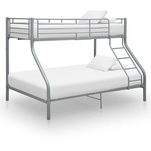  Za krevet na kat sivi metalni 140 x 200 / 90 x 200 cm Slike