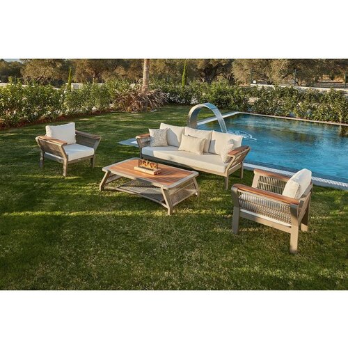 Hanah home vicenza Cappucino Garden Lounge Set Slike