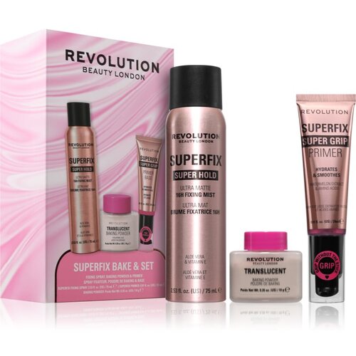 Revolution Superfix Bake Set darilni set za obraz 1 kos Slike