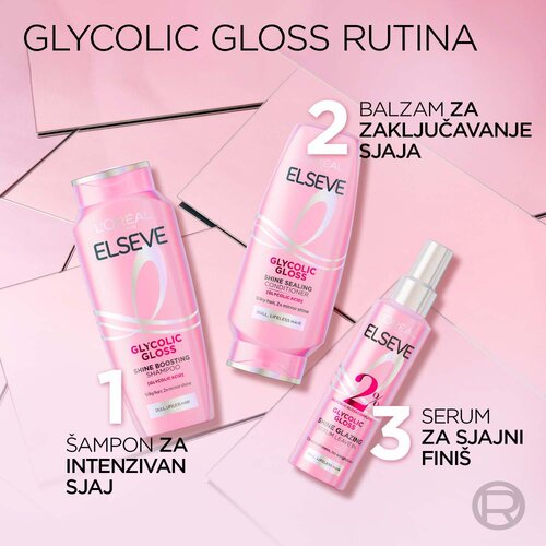 Garnier Elseve Glycolic Gloss Serum u spreju za beživotnu kosu bez sjaja 150ML Cijene