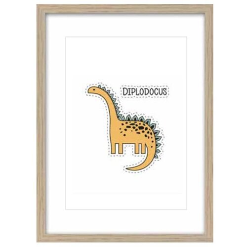 Dekordom slika KIDS 27x37 sa ramom - TOIR28237 - Diplodocus Cene