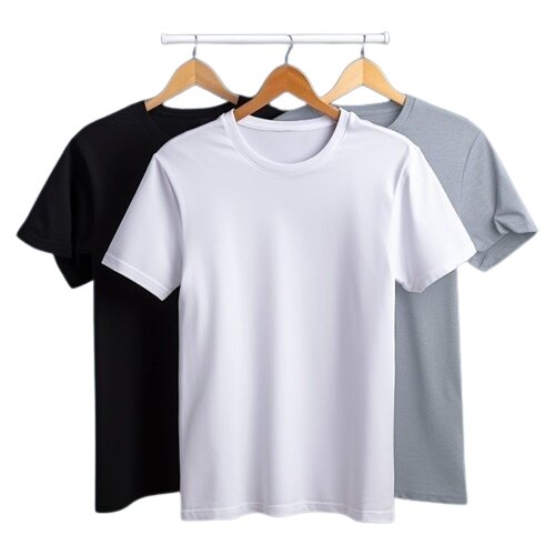 GLT Unisex majice kratkih rukava, 3 komada, Bela, crna i siva Cene