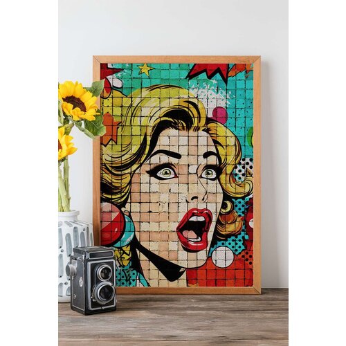 Wallity uramljena slika Popmosaıc29, 33x48 cm Cene