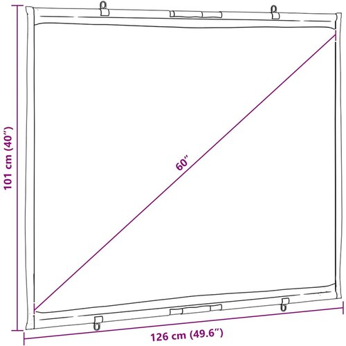  Viseće projekcijsko platno od 60 inča 4:3 Slike