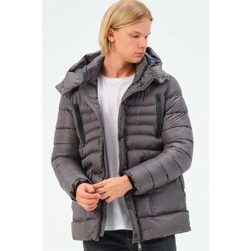 Dewberry M8657 MEN&amp;#039;S COAT-ANTHRACITE Slike