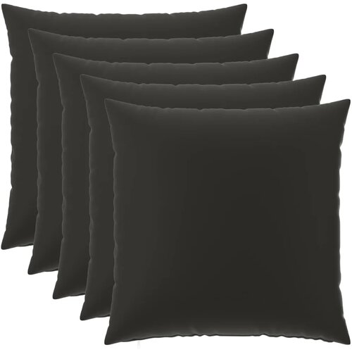  Presvlaka za jastuk 6 pcs HEERLEN Crna 60 x 60 cm Poliester - Crna 60 x 60 cm 6 Cijene