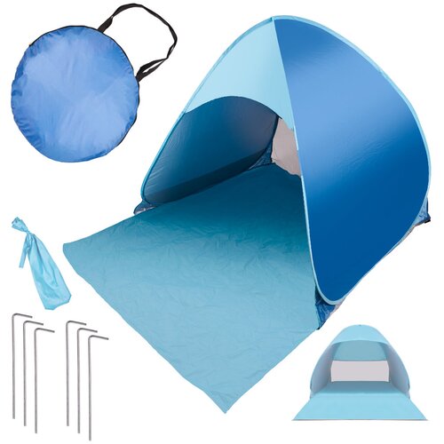 Pop up &scaron;otor za plažo z UV za&scaron;čito - moder Cene